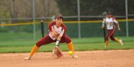 Hesston College softball action photo