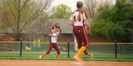 Hesston College softball action photo