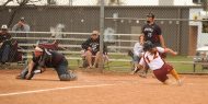 Hesston College softball action photo