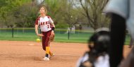 Hesston College softball action photo