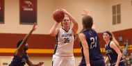 Hesston College women's basketball action photo - Kara Horton