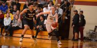 Hesston College women's basketball action photo - Lexy Salmans