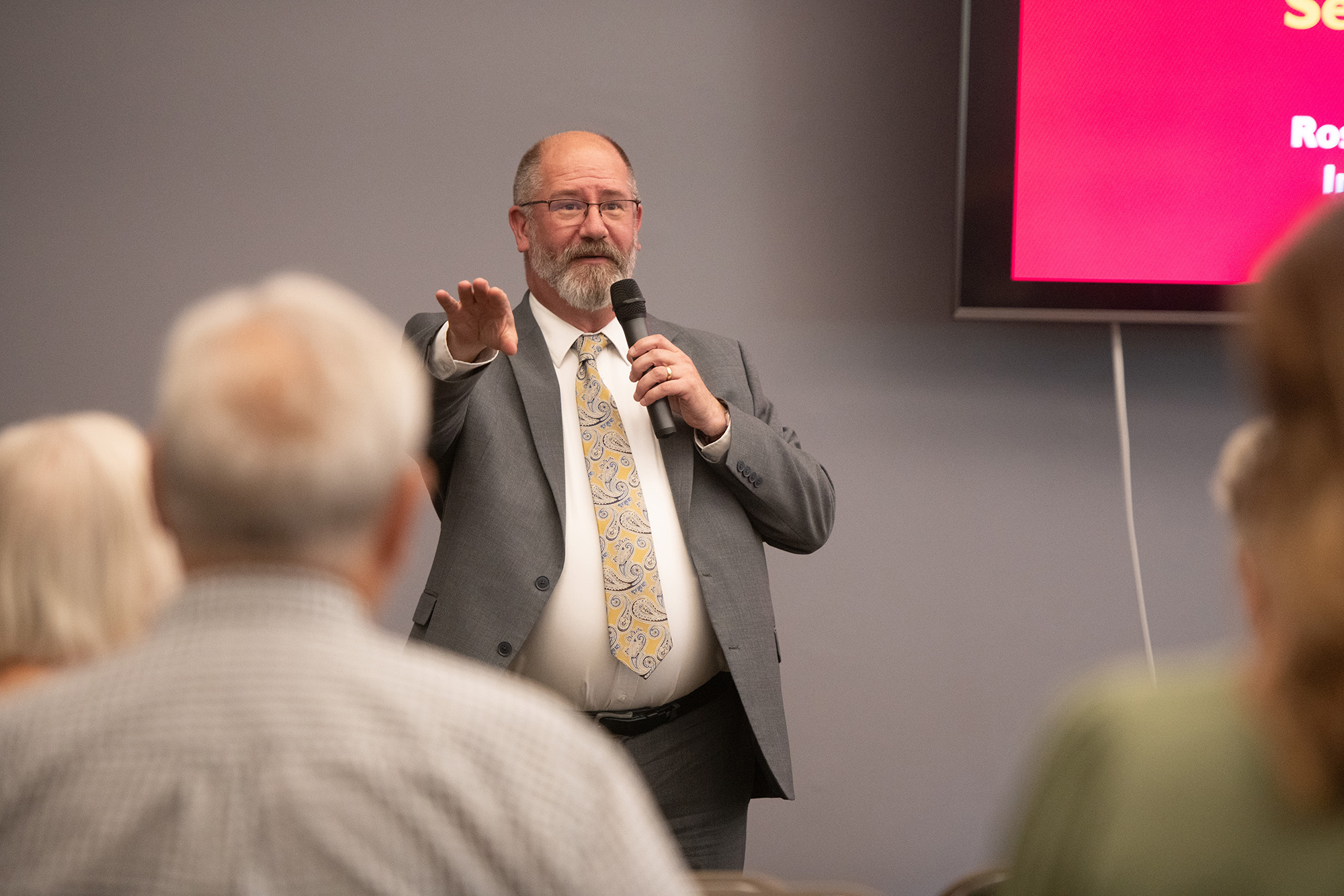 Friday seminar - campus update - Interim President Ross Peterson-Veatch