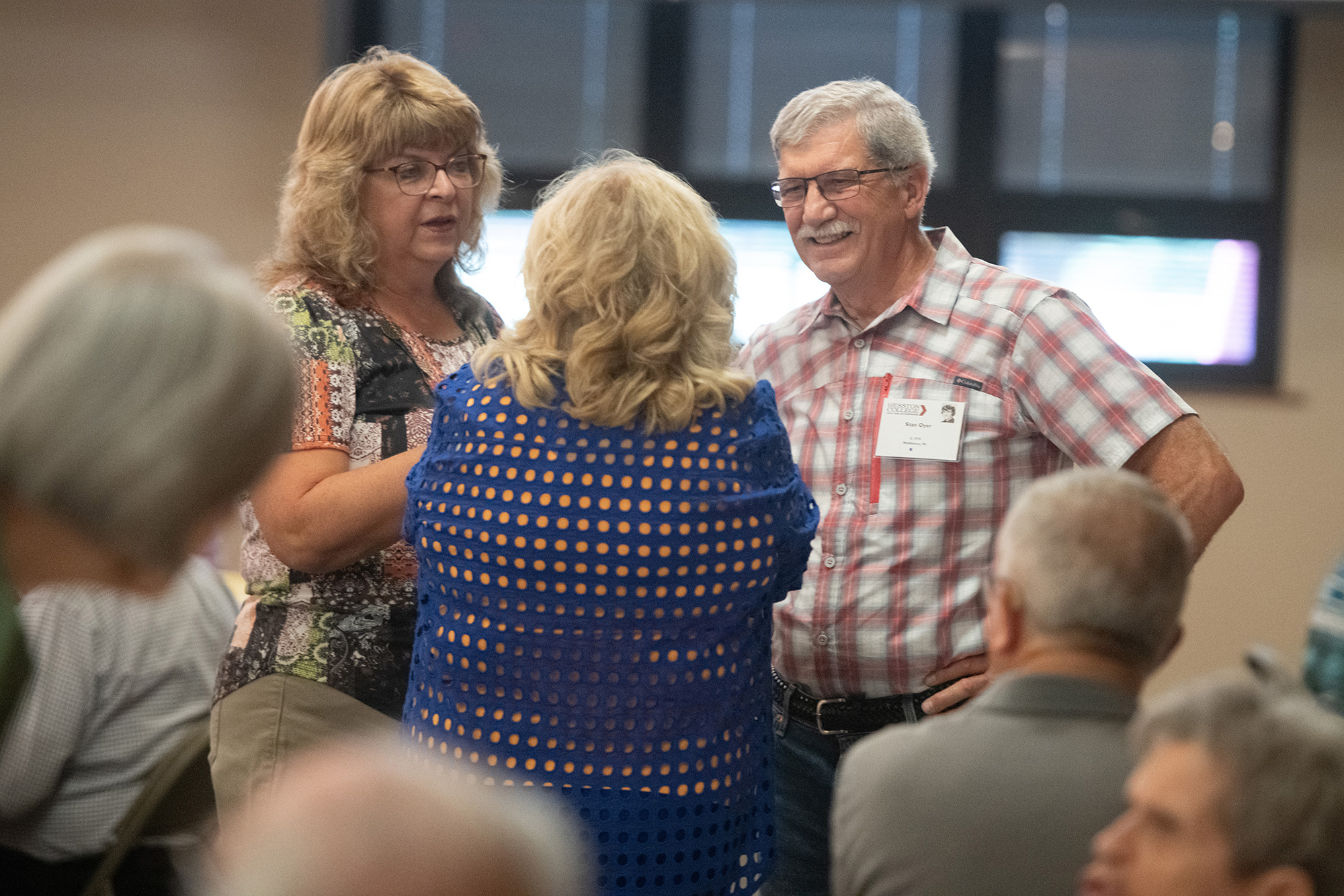 Alumni and friends gather to learn about the history of theatre at Hesston College at the Golden Gables Luncheon