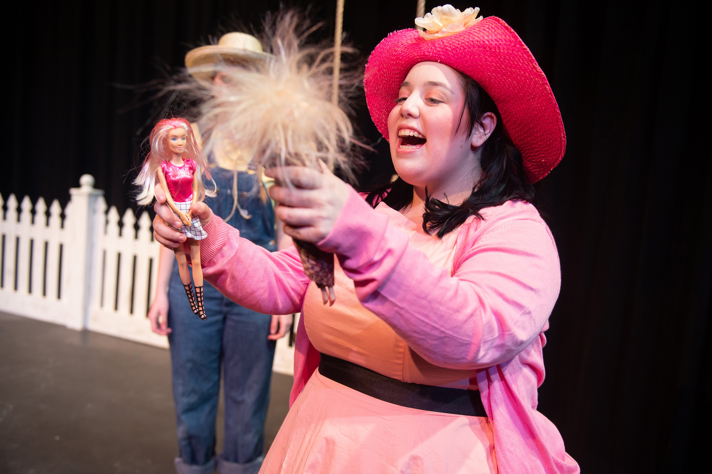 production photo from Hesston College Theatre production of "Tomato Plant Girl"