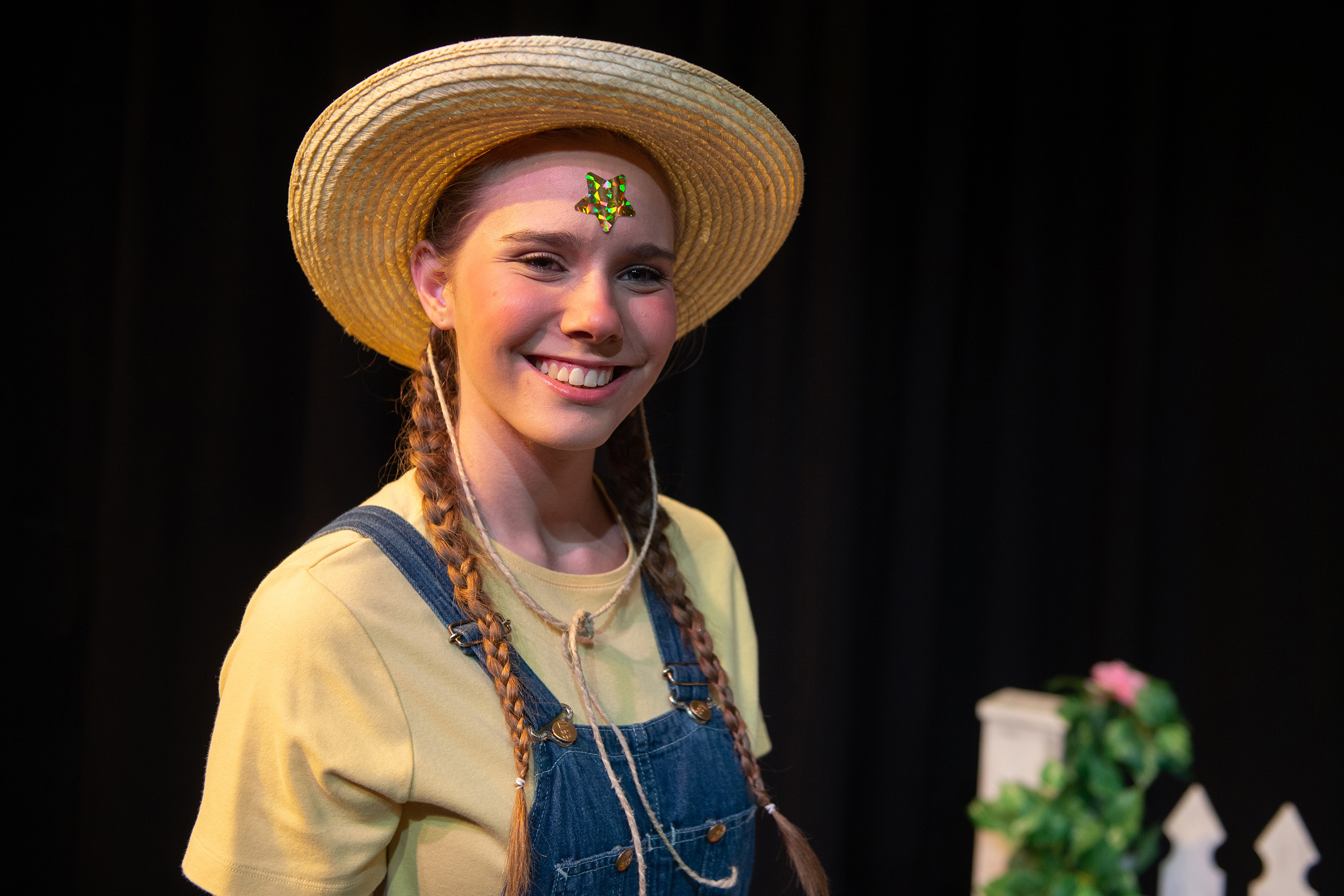 production photo from Hesston College Theatre production of "Tomato Plant Girl"