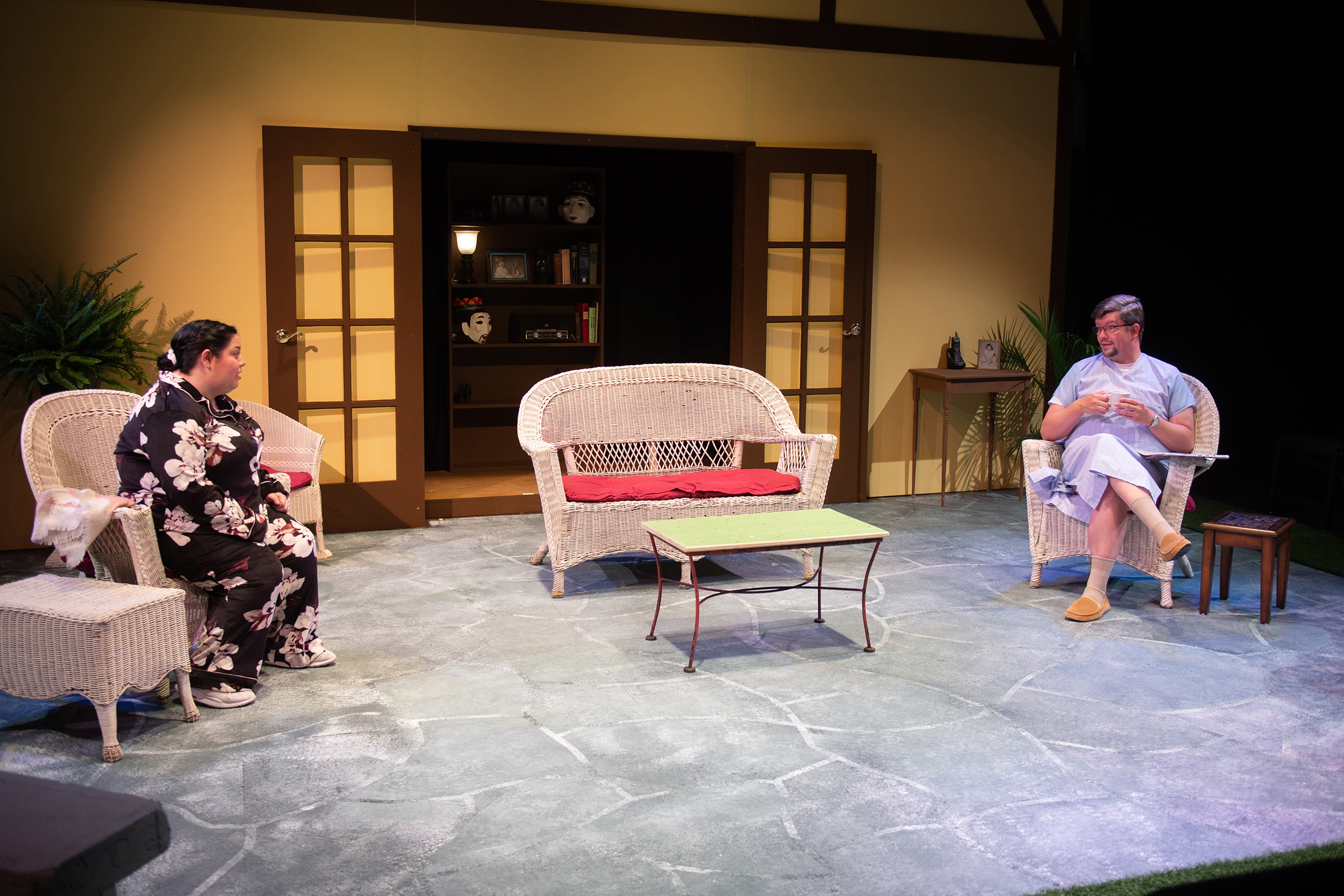 production photo from Hesston College Theatre production of Vanya and Sonia and Masha and Spike