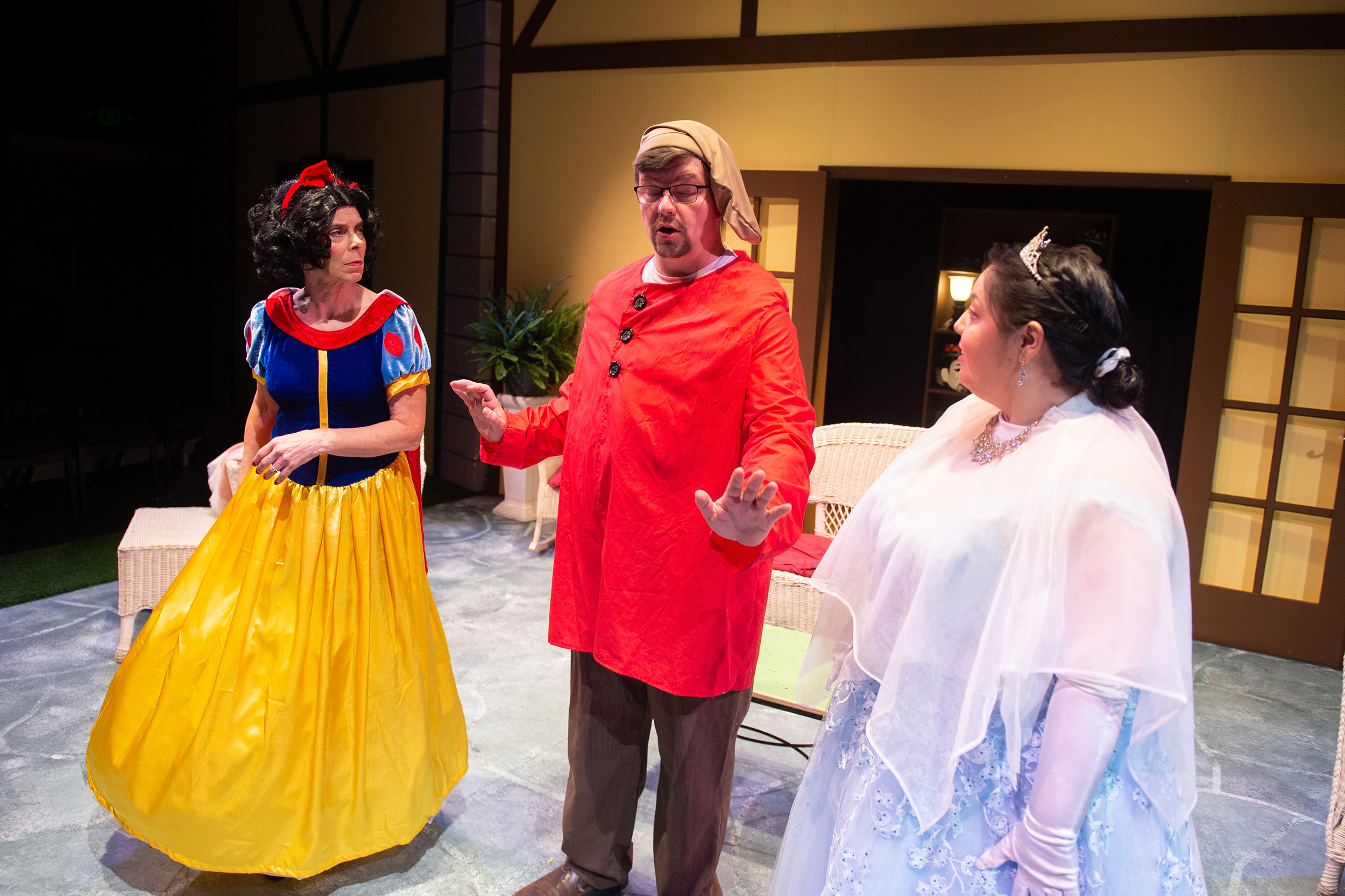 production photo from Hesston College Theatre production of Vanya and Sonia and Masha and Spike