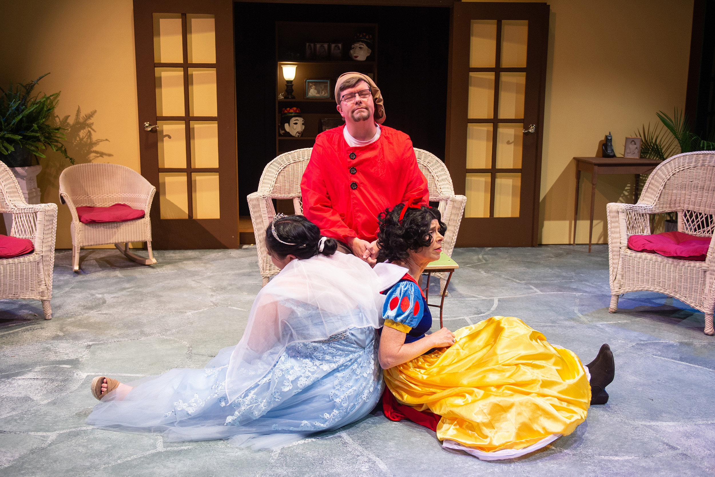 production photo from Hesston College Theatre production of Vanya and Sonia and Masha and Spike