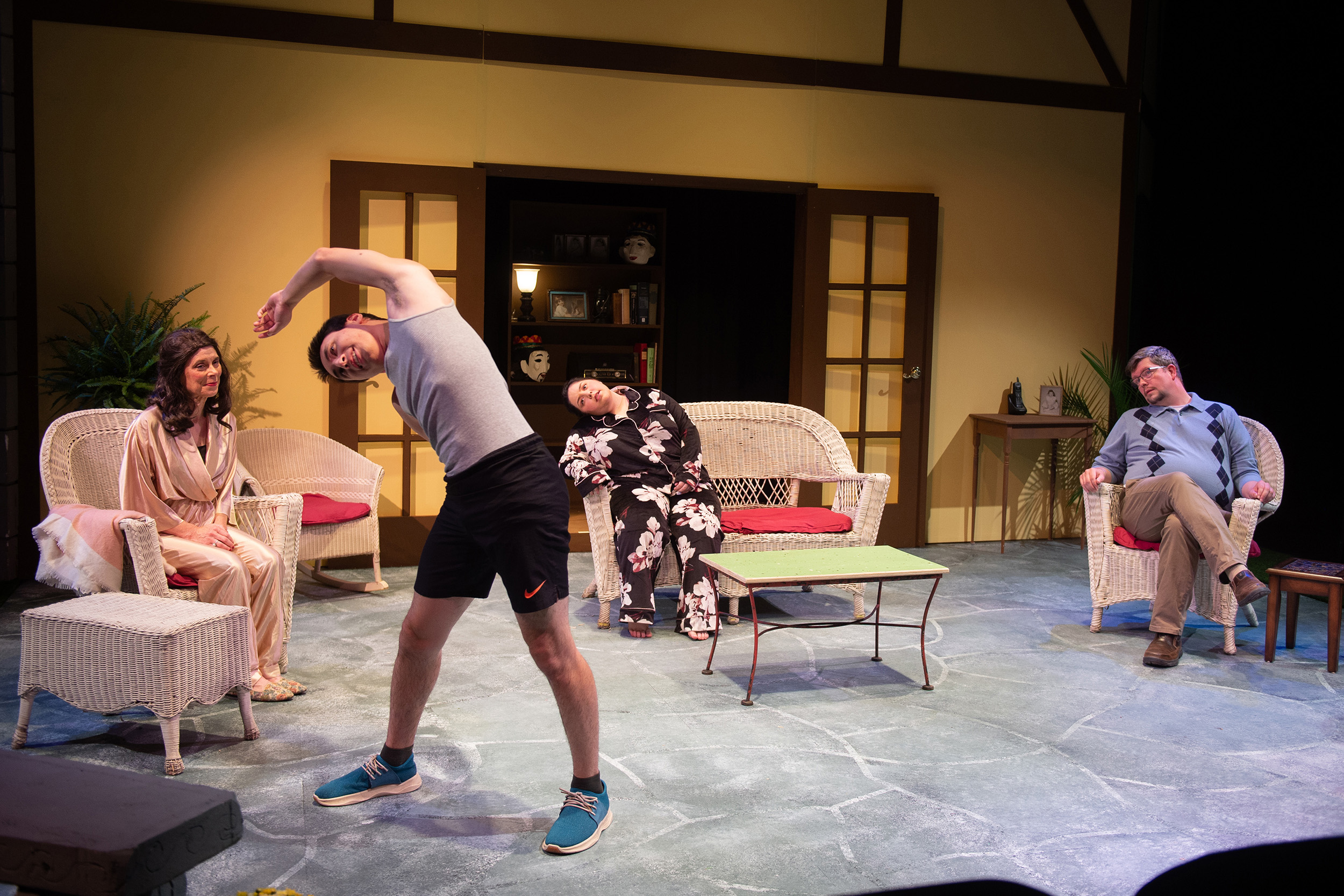 production photo from Hesston College Theatre production of Vanya and Sonia and Masha and Spike