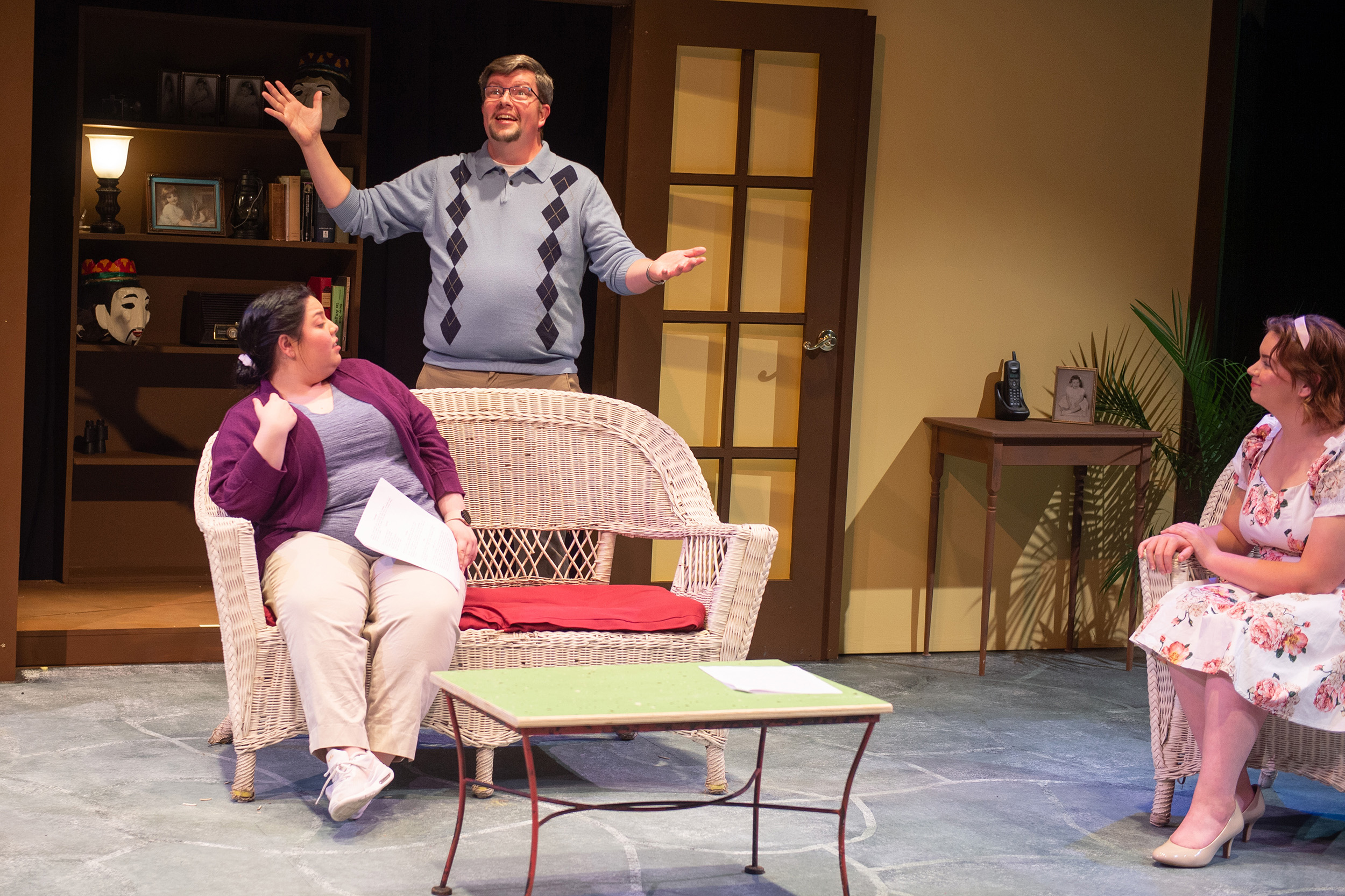 production photo from Hesston College Theatre production of Vanya and Sonia and Masha and Spike