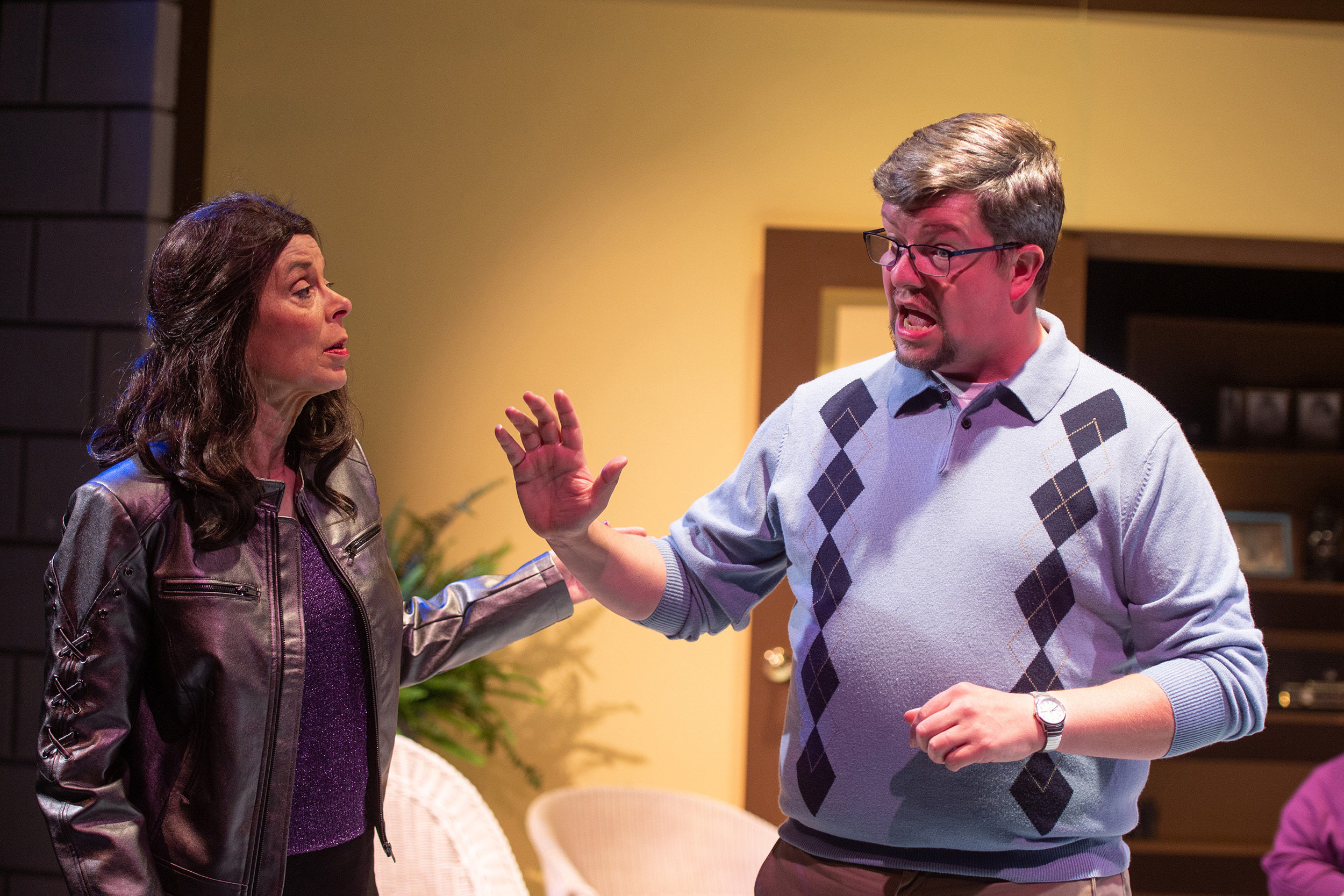 production photo from Hesston College Theatre production of Vanya and Sonia and Masha and Spike