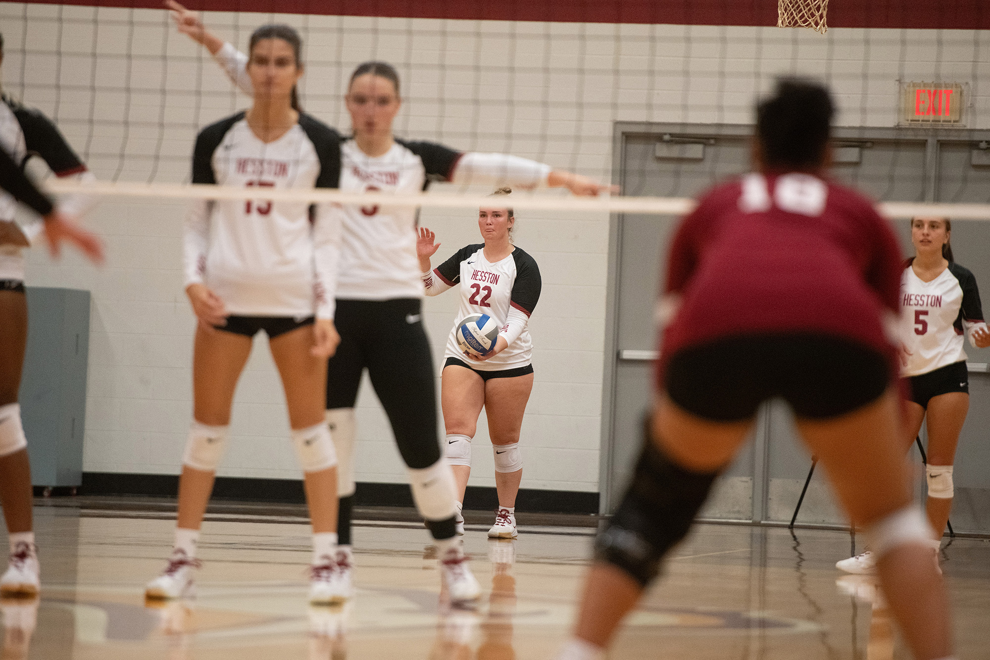 Homecoming 2024 volleyball match vs. Bethel JV - action