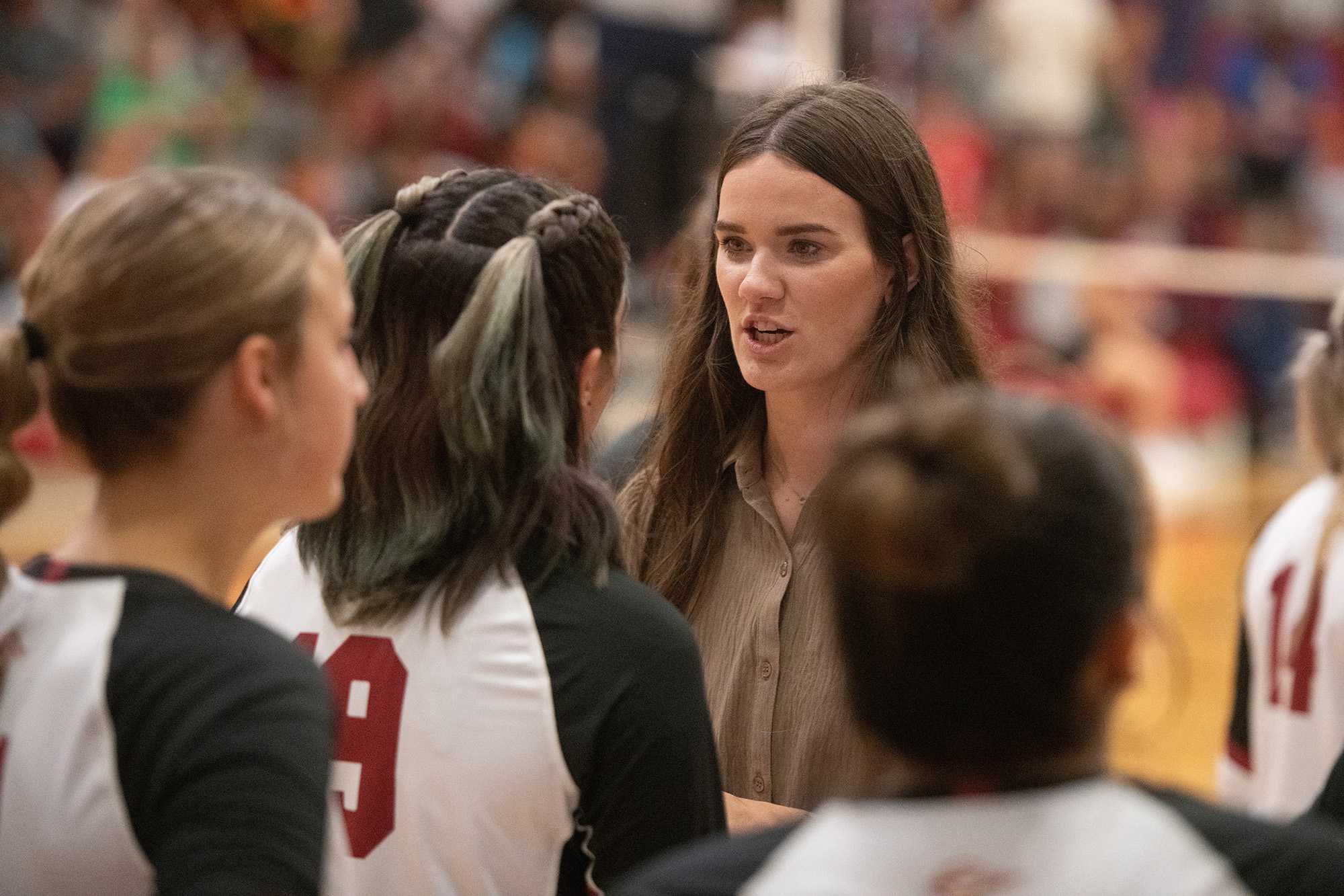 Homecoming 2024 volleyball match vs. Bethel JV - timeout