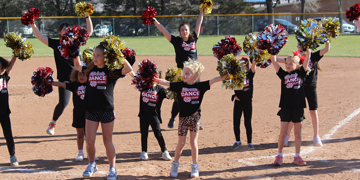 Little Larks Dance Clinic participants perform at Hesston College spring Community 2024.